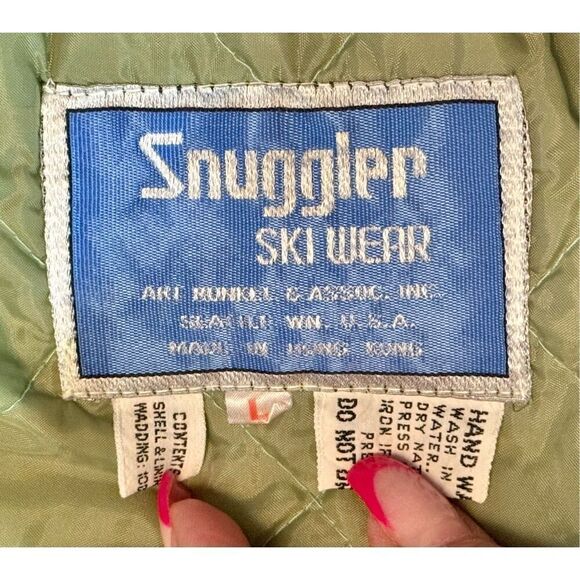 Vintage 70's Snuggler Ski Wear Snow Resistant Women's Ski Pants Large - Picture 3 of 9